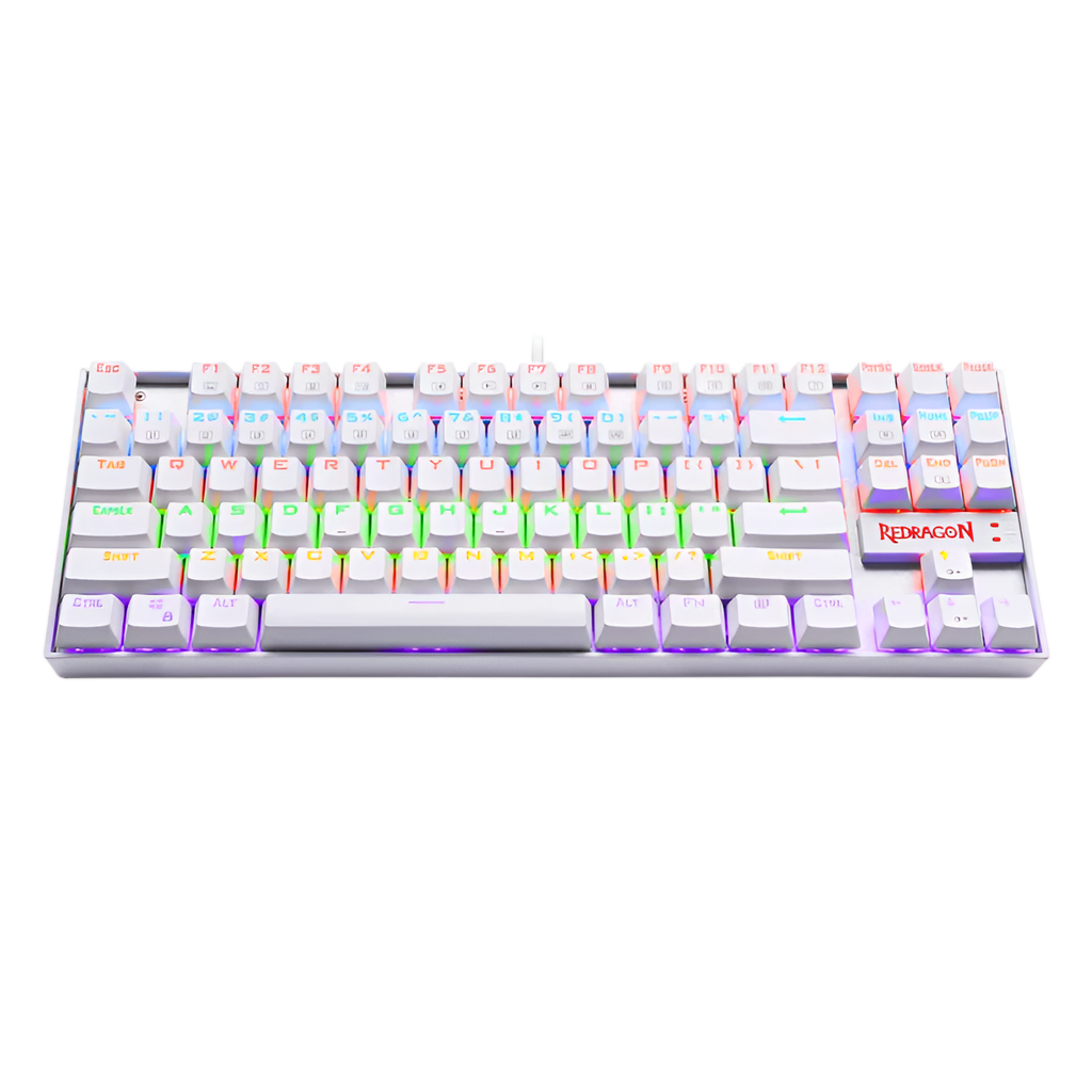 REDRAGON KUMARA Mechanical 87 Key|RGB Backlit Gaming Keyboard - White