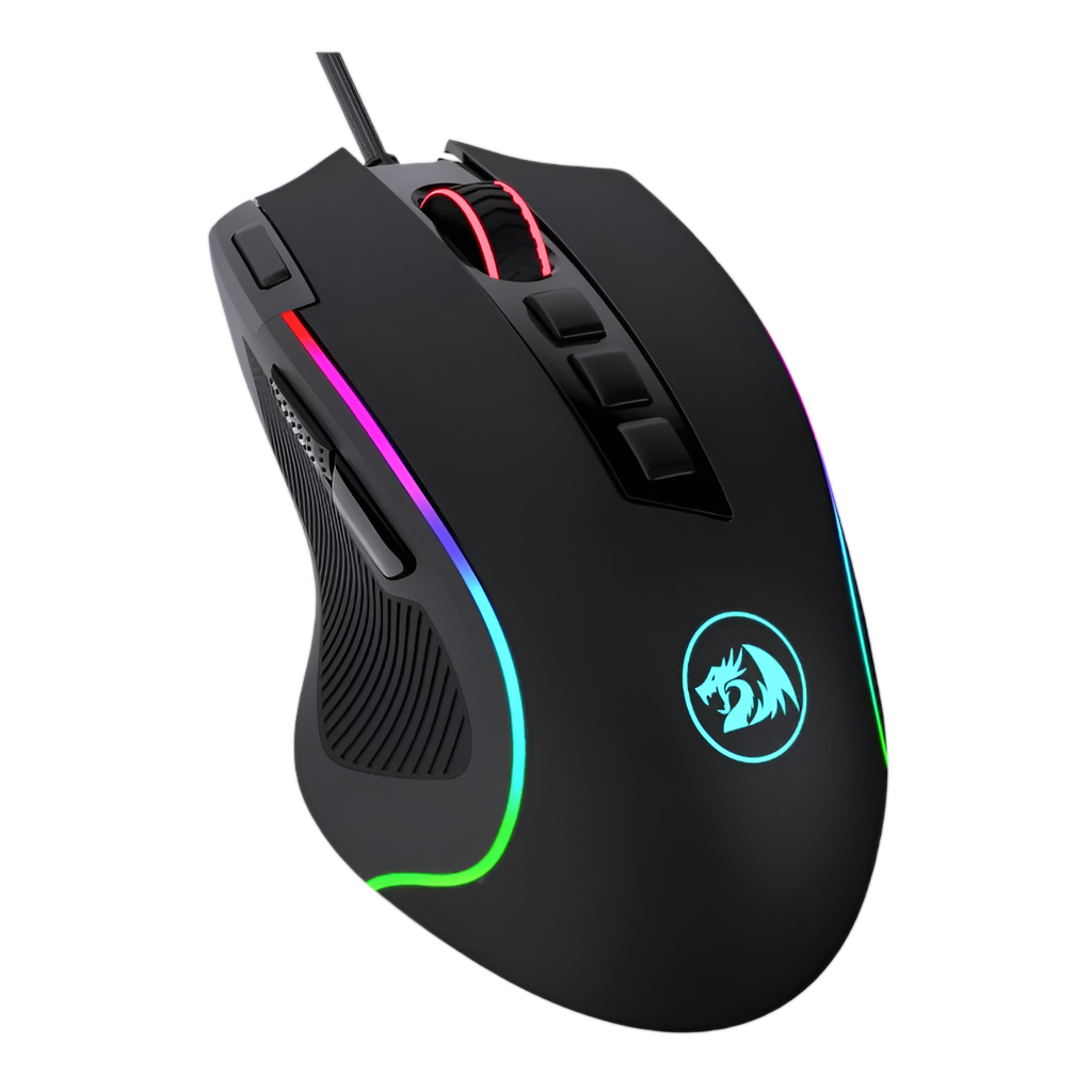 REDRAGON PREDATOR 4000DPI RGB Ergo Gaming Mouse - Black