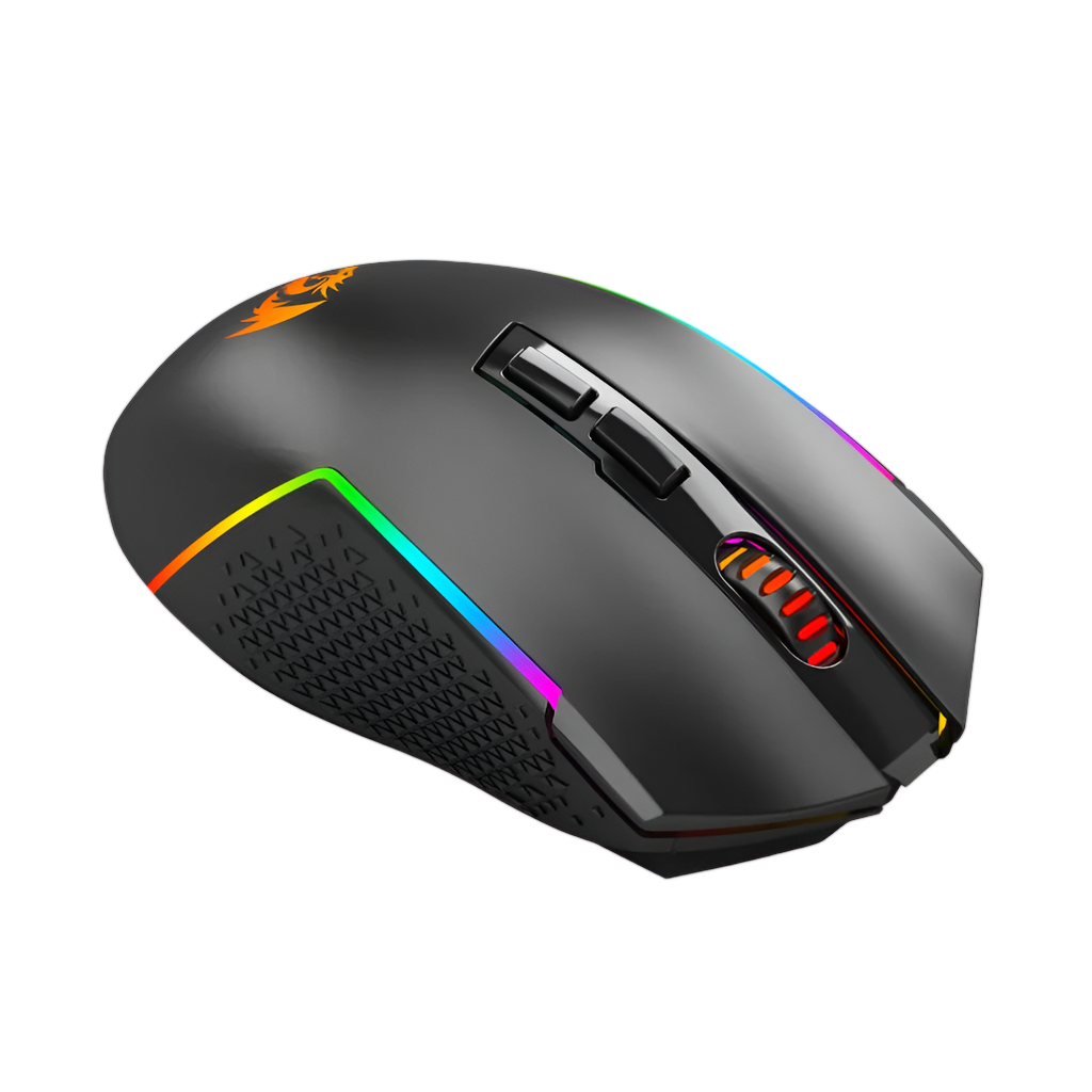 REDRAGON Trident Pro 8000DPI RGB Gaming Mouse - Black