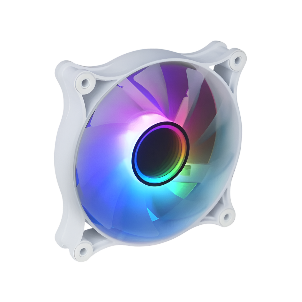 Raidmax NV-IT120FW 120mm ARGB Case Fan - White
