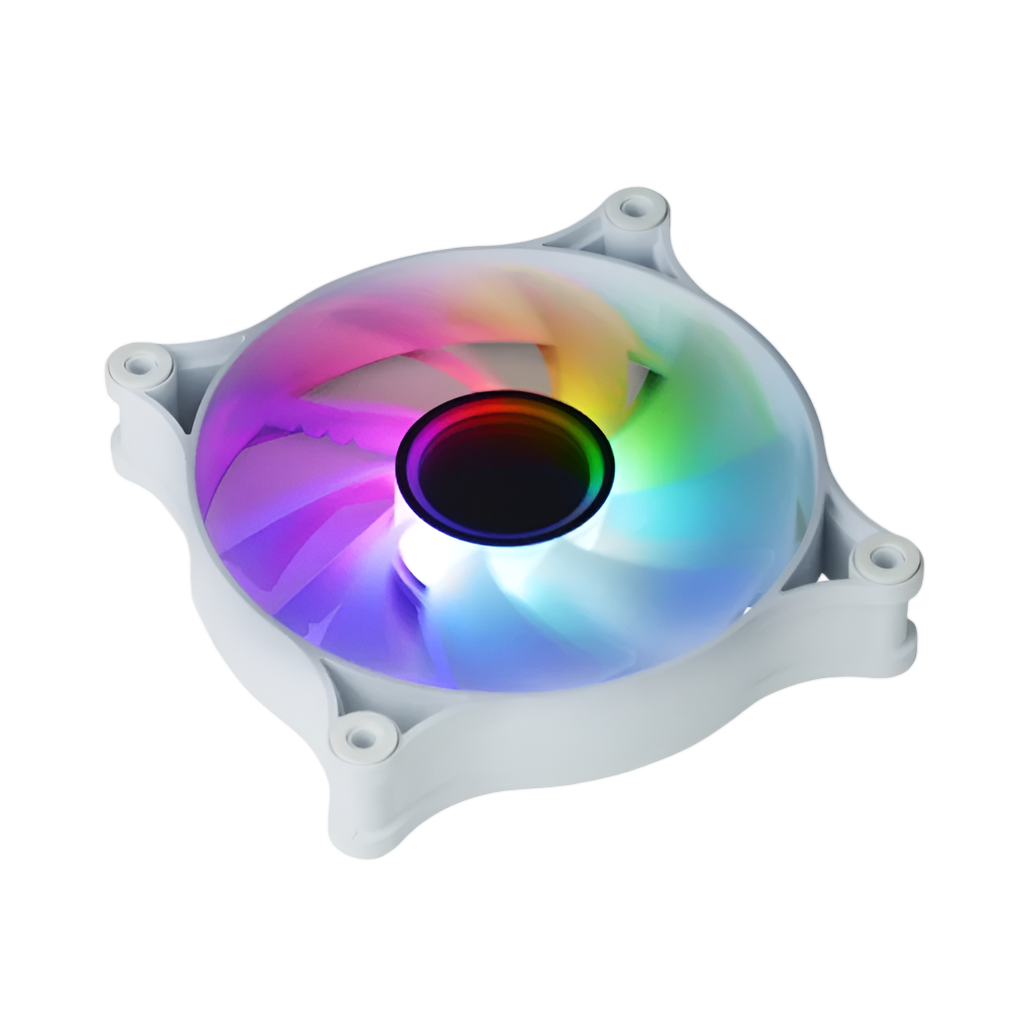 Raidmax NV-IT120FW 120mm ARGB Case Fan - White