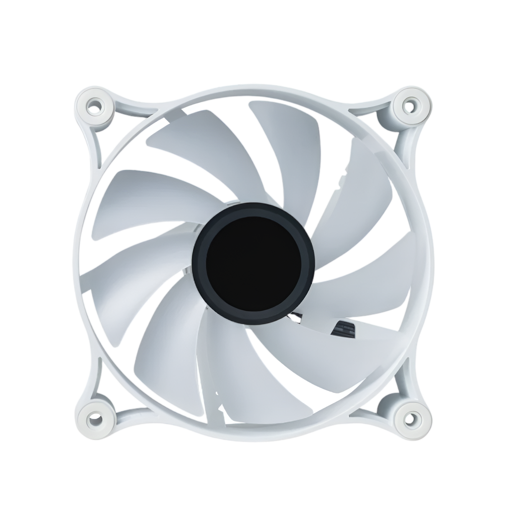 Raidmax NV-IT120FW 120mm ARGB Case Fan - White