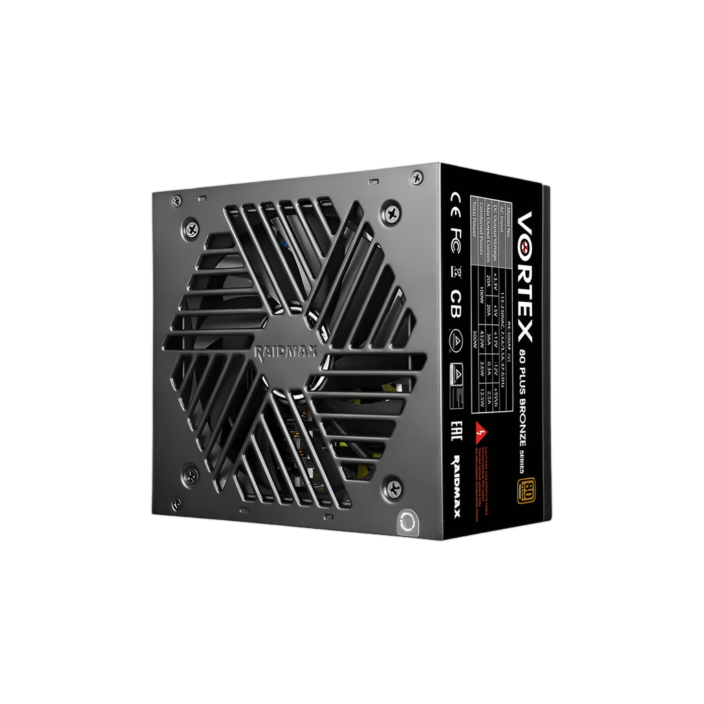 Raidmax PSU VORTEX 500W 80 Plus Bronze Non-Modular Power Supply