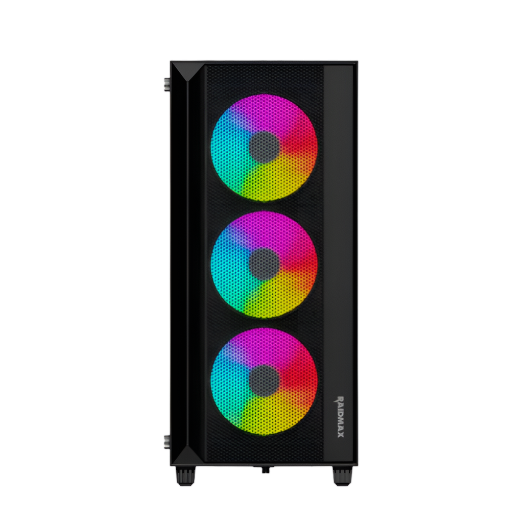 Raidmax V1000TBS ATX | Micro-ATX | Mini-ITX ARGB Mid-Tower Gaming Chassis - Black