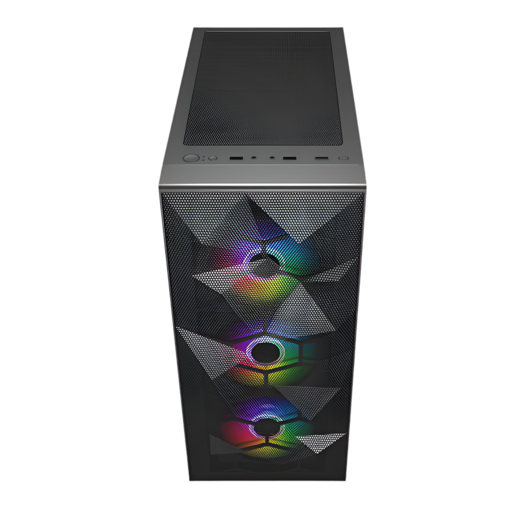 Raidmax V151TBS ATX | Micro-ATX | Mini-ITX RGB Mid-Tower Gaming Chassis - Black