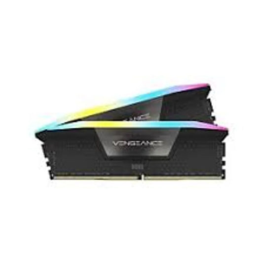 VENGEANCE® RGB 48GB (2x24GB) DDR5 DRAM 6000MT/s CL36 Memory Kit — Black