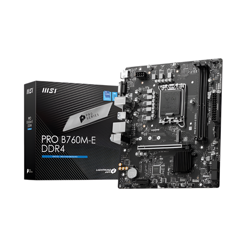 MSI PRO B760M-E DDR4 Intel LGA1700 mATX Motherboard