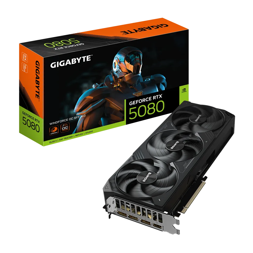 Gigabyte GeForce RTX™ 5080 WINDFORCE OC SFF 16G