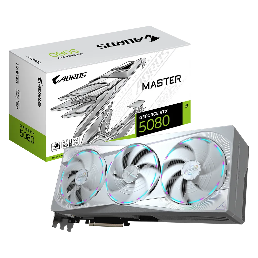 Gigabyte AORUS GeForce RTX™ 5080 MASTER ICE 16G