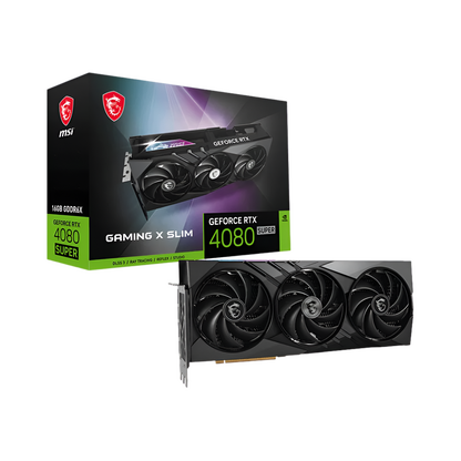MSI Nvidia GeForce RTX 4080 Super Gaming X Slim 16GB Graphics Card