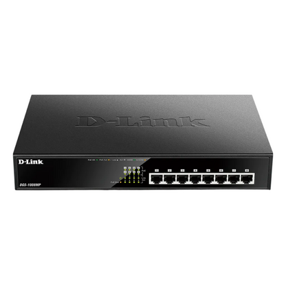 D-Link 8-Port Desktop Gigabit Max PoE Switch DGS-1008MP