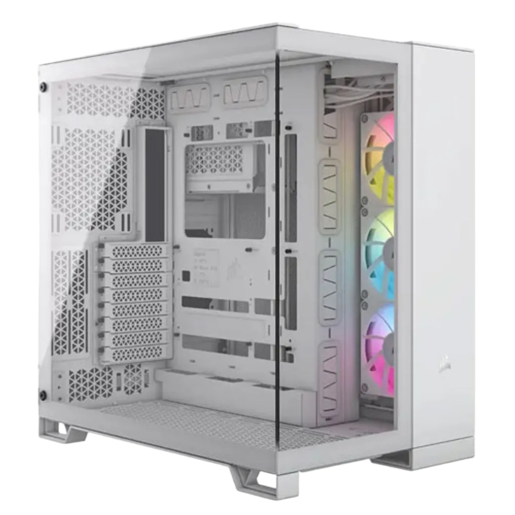 CORSAIR 6500X Mid-Tower Dual Chamber PC Case - White