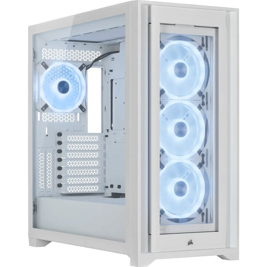 iCUE 5000X RGB QL Edition Mid-Tower ATX Case — True White