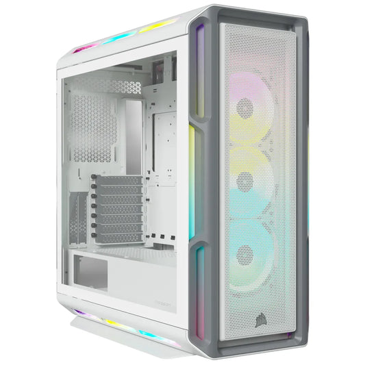 iCUE 5000T RGB Tempered Glass Mid-Tower ATX PC Case — White