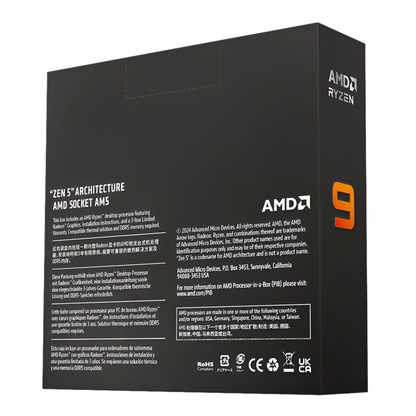 AMD RYZEN 9 9900X 12-Core 4.4GHZ AM5 CPU