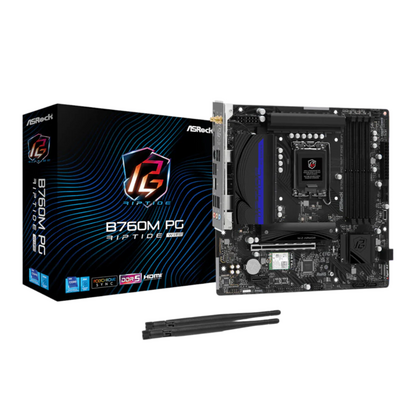 ASRock B760M PG Riptide Wi-Fi Intel LGA1700 Micro-ATX Motherboard