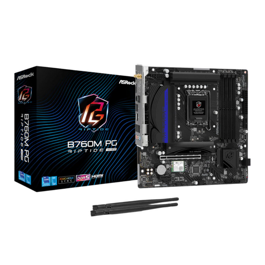 ASRock B760M PG Riptide Wi-Fi Intel LGA1700 Micro-ATX Motherboard