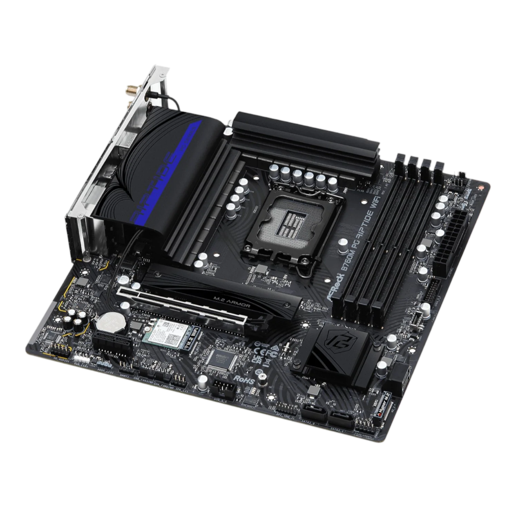 ASRock B760M PG Riptide Wi-Fi Intel LGA1700 Micro-ATX Motherboard