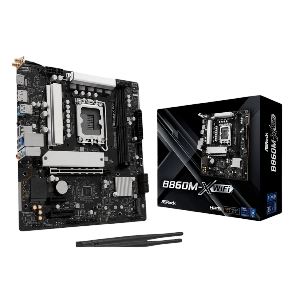 ASRock B860M-X Micro ATX DDR5 Motherboard (PCIe 5 and Wi-Fi 6E)