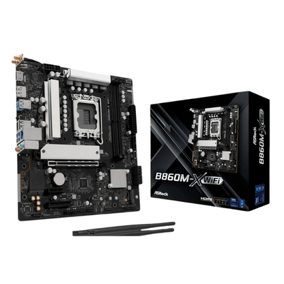 ASRock B860M-X Micro ATX DDR5 Motherboard (PCIe 5 and Wi-Fi 6E)