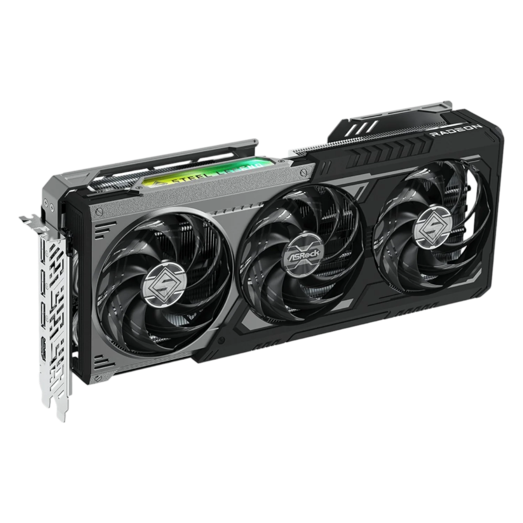ASRock Radeon RX9070 XT Steel Legend Dark 16GB Graphics Card