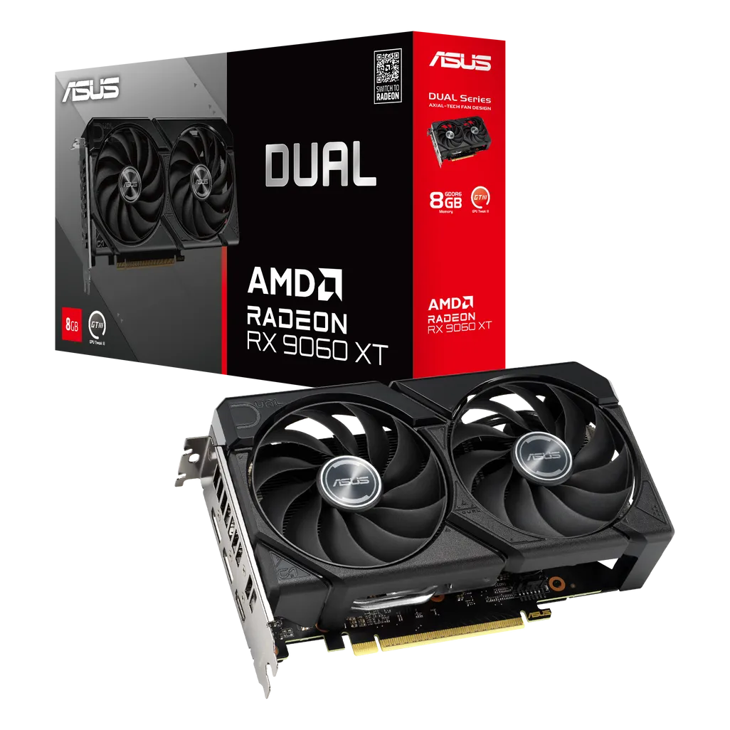 ASUS Dual Radeon™ RX9060XT 8GB GDDR6