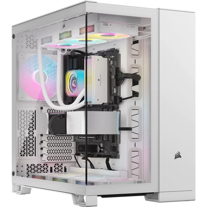 CORSAIR iCUE LINK 6500X RGB Mid-Tower ATX Dual Chamber PC Case - White