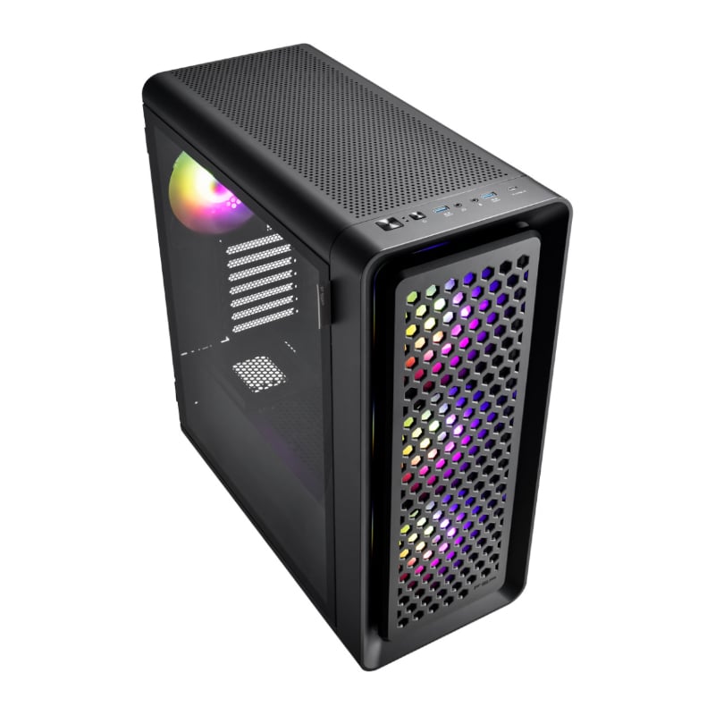 FSP CUT593P E-ATX Gaming Chassis - Black