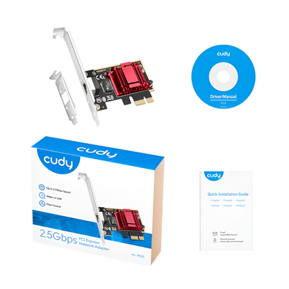 Cudy 2.5Gbps PCI-E Ethernet Adapter