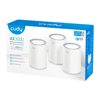 Cudy AX3000 Wi-Fi 6 Mesh Kit 3 Pack - White