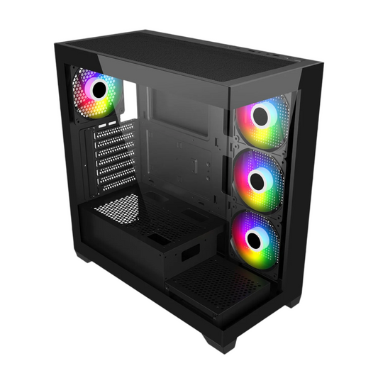 FSP M340 ARGB ATX Gaming Chassis - Black