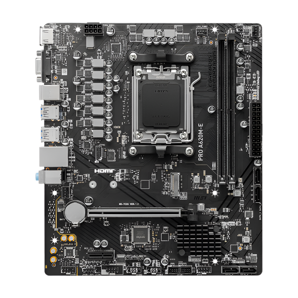 MSI A620M-E PRO AMD AM5 MATX Gaming Motherboard