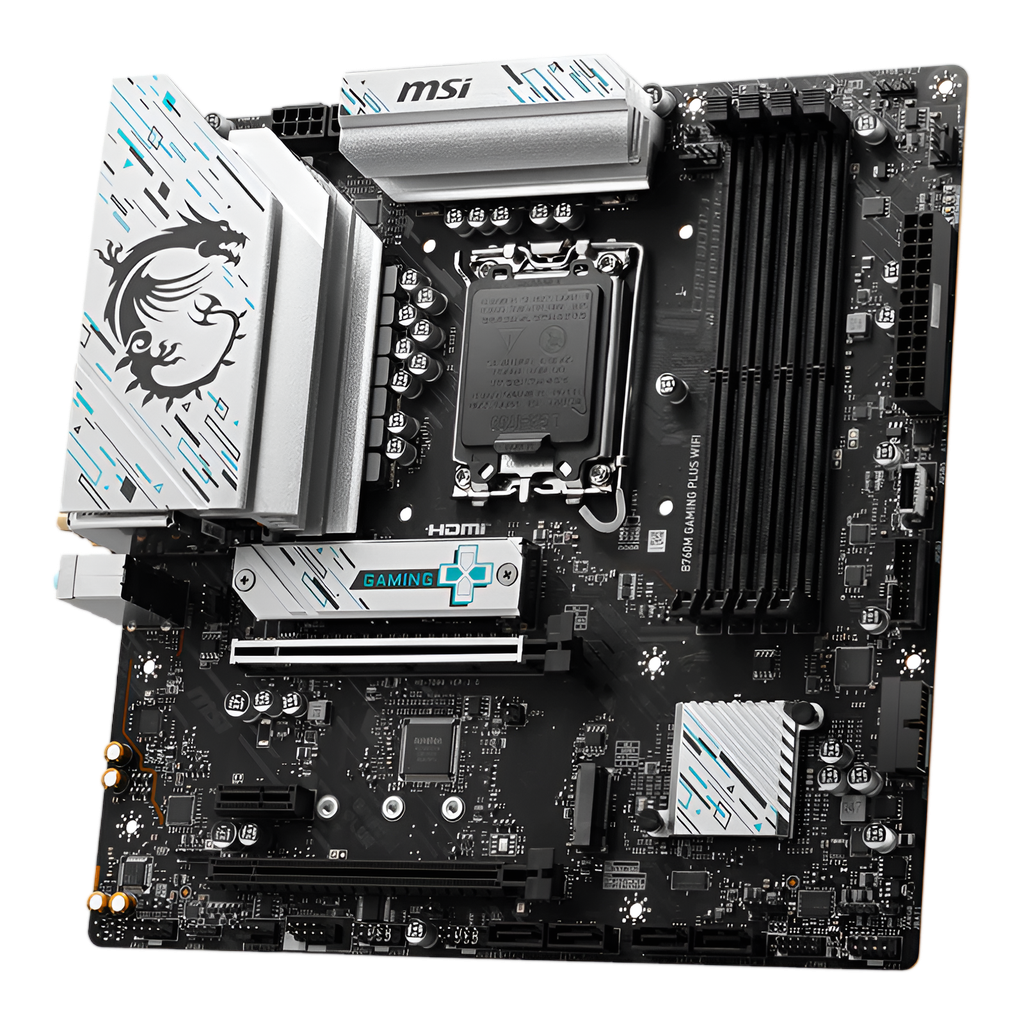 MSI B760M GAMING PLUS WIFI DDR5 Intel LGA1700 M-ATX Gaming Motherboard
