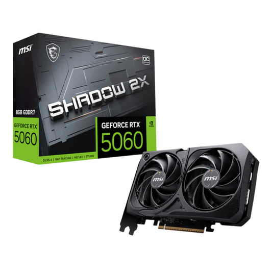 MSI GeForce RTX 5060 SHADOW 2X OC 8GB Graphics Card