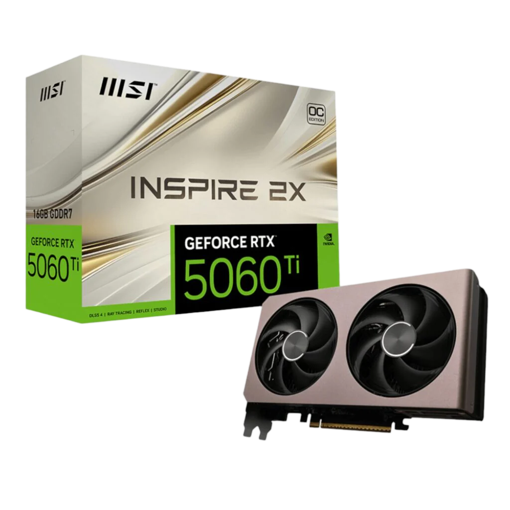 MSI GeForce RTX 5060 Ti 16GB INSPIRE 2X OC Graphics Card