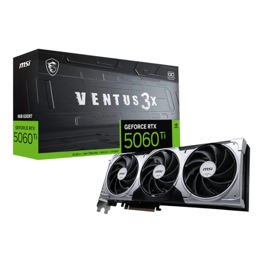 MSI GeForce RTX 5060 Ti VENTUS 3X OC 8GB GDDR7 Graphics Card