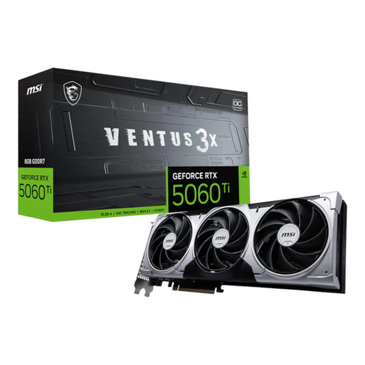 MSI GeForce RTX 5060 Ti VENTUS 3X OC 8GB GDDR7 Graphics Card