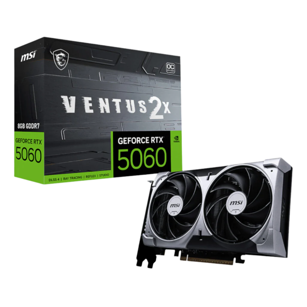 MSI GeForce RTX 5060 VENTUS 2X OC 8GB GDDR7 Graphics Card