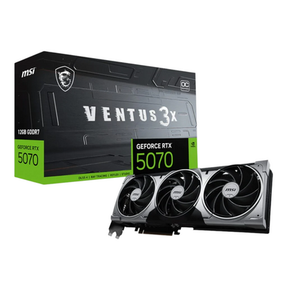 MSI GeForce RTX 5070 12GB VENTUS 3X OC Graphics Card - PCIe 5.0