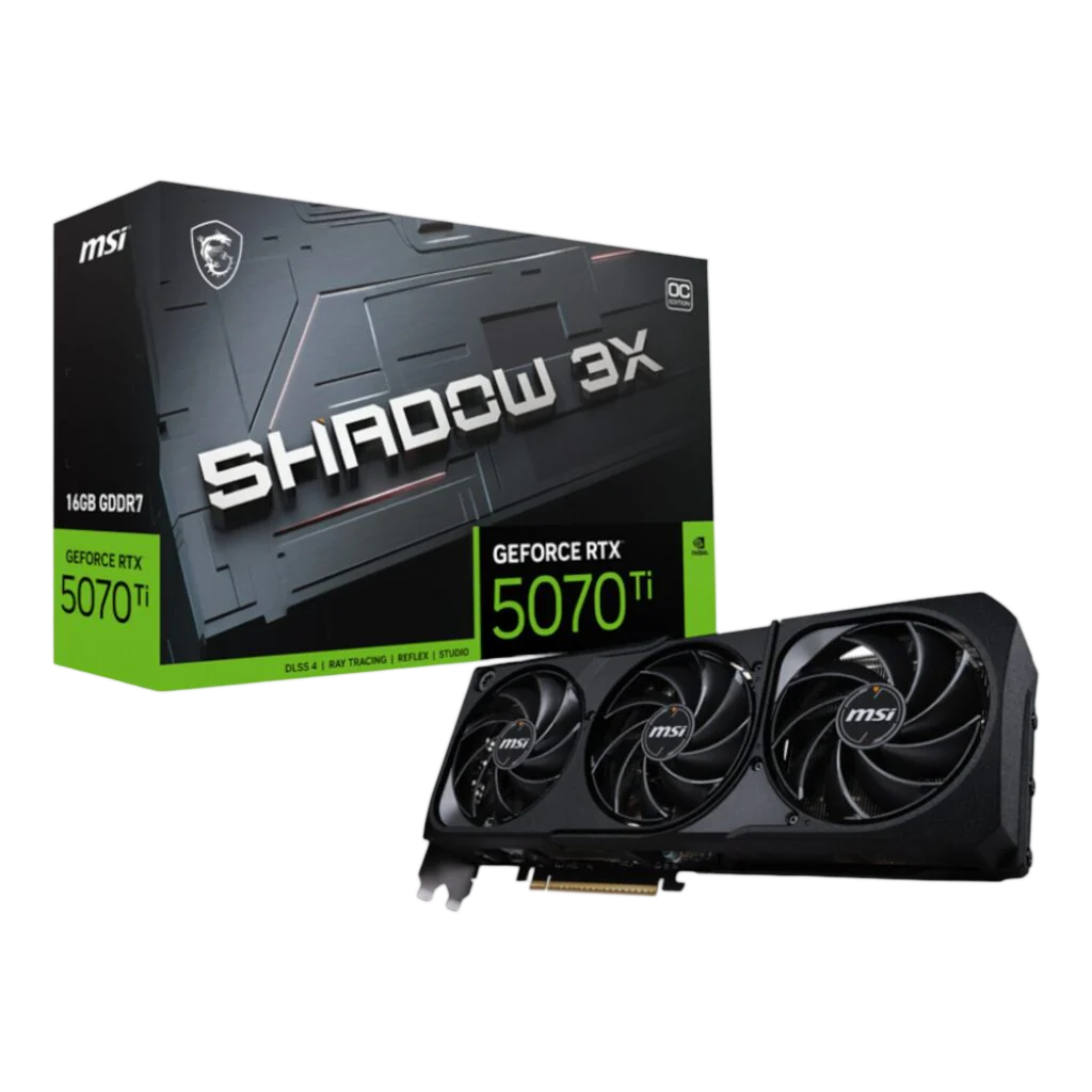 MSI GeForce RTX 5070 Ti 16GB GDDR7 SHADOW 3X OC Graphics Card