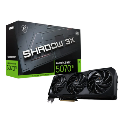 MSI GeForce RTX 5070 Ti 16GB GDDR7 SHADOW 3X OC Graphics Card