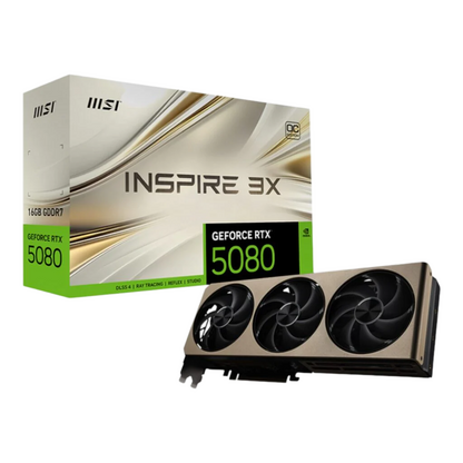 MSI GeForce RTX 5080 16GB INSPIRE 3X OC Graphics Card