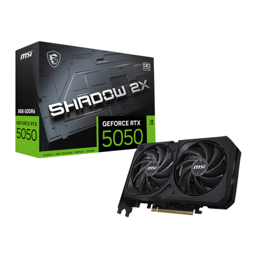 MSI Nvidia GeForce RTX 5050 Shadow 2X OC 8GB Graphics Card