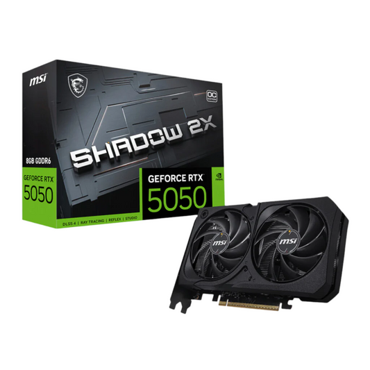 MSI Nvidia GeForce RTX 5050 Shadow 2X OC 8GB Graphics Card