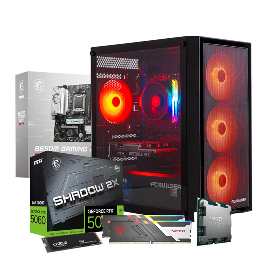 PCBuilder Ryzen 5 8400F RECON Windows 11 Gaming PC