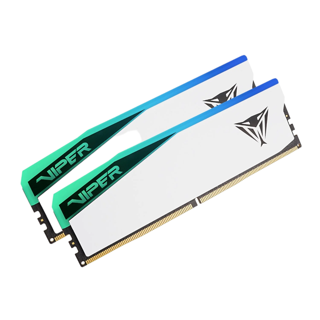 Patriot Viper Elite 5 RGB 32GB 6000MHz DDR5 Desktop Gaming Memory Kit - White