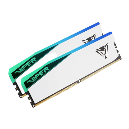 Patriot Viper Elite 5 RGB 32GB 6000MHz DDR5 Desktop Gaming Memory Kit - White