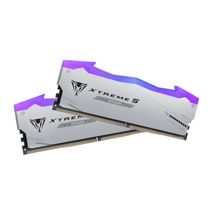 Patriot Viper Xtreme 5 RGB MPower 32GB 6000MHz DDR5 Desktop Gaming Memory Kit - Silver