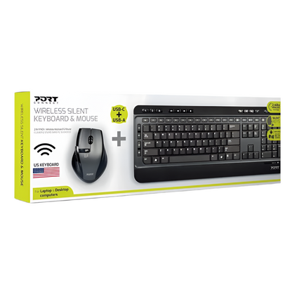 Port Wireless Keyboard and Mouse Combo