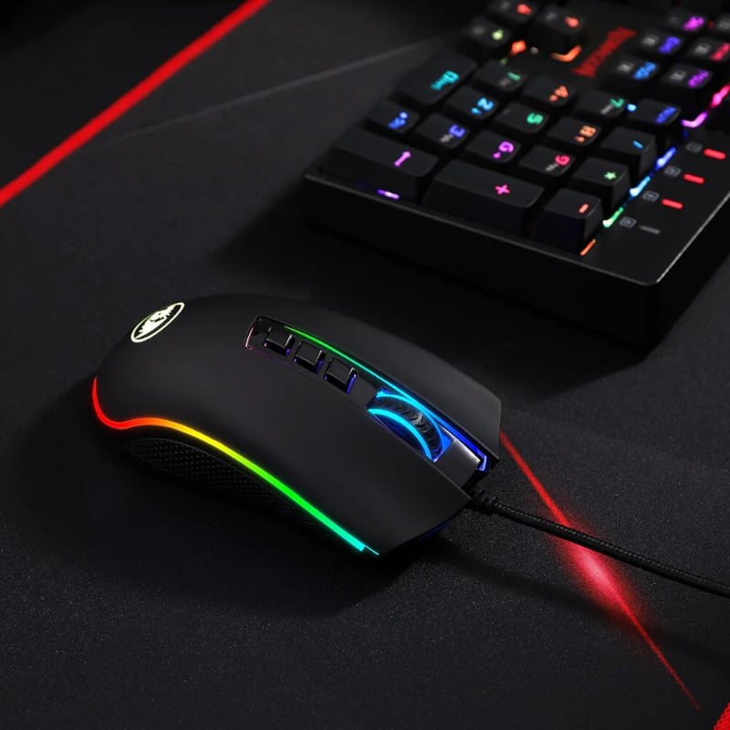 REDRAGON COBRA FPS 32000DPI RGB Gaming Mouse - Black